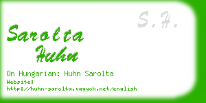 sarolta huhn business card